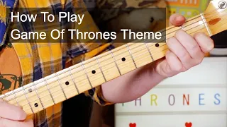 'Game Of Thrones Theme' Easy Guitar Lesson