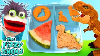 Fizzy and Phoebe Pack A Dinosaur Themed Lunch Box | Fun Videos For Kids