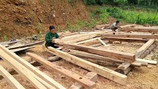 200 days building farm life. Construction- kitchen | Dang Thi Mui