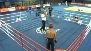 100904 Kickboxing Men's 71 kg Bronze medal fight, Vrgoc (CRO) vs. Stracanek (SLO)