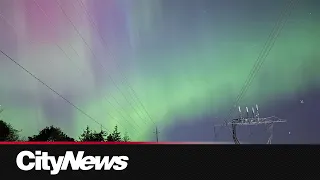 Aurora dazzles Canadians in big cities