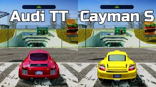 NFS Most Wanted: Audi TT 3.2 Quattro vs Porsche Cayman S - Drag Race