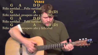 Feliz Navidad (Christmas) Guitar Cover Lesson with Chords and Lyrics