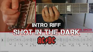 AC/DC - Shot in the dark INTRO Riff (Tab+Slow speed)