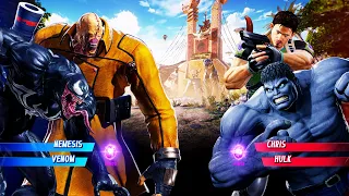 Nemesis & Venom vs Chris & Grey Hulk (Very Hard) Marvel vs Capcom | 4K UHD Gameplay