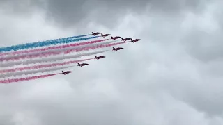 Red Arrows Tribute To The USAF