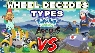 Wheel Decides What Type Of POKEMON We Catch... Then We Fight! - Pokemon Legends Arceus