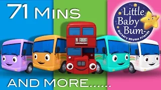 Learn with Little Baby Bum | 10 Little Buses | Nursery Rhymes for Babies | ABCs and 123s
