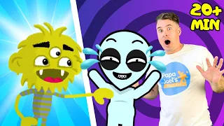 Baby Tickle Monster Song + More Spooky Songs by Papa Joel's English