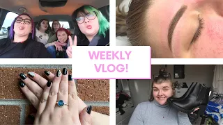 WEEKLY VLOG! | getting my memorial ring, girls night, brow appointments & small hauls!