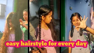 Easy design school girls hairstyle ❣️|| daily hairstyle#hairstyles #schoolhairstyle #girlshairstyle