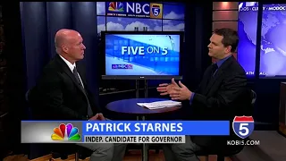 Five on 5 - Patrick Starnes - Independent Candidate for Govorner