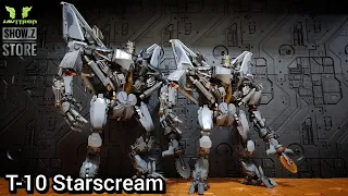 Review Transformers 4th Party MPM-10 T-10 Starscream Oversized Version w/ LED Javitron Show.z store