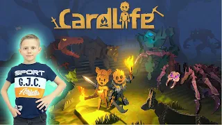 Cardlife игра про выживание в картонном мире - Даник играет в CardLife Creative Survival