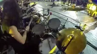 Rockin1000 That's Live 2016: Nirvana - Smells like teen spirit (drummers view & tricks)