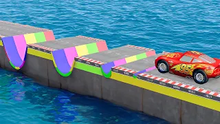 Testing Cars vs Reverse Speed Bumps in BeamNG Drive