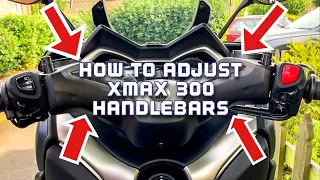 How To Adjust Yamaha XMAX 300 Handlebars | 4K