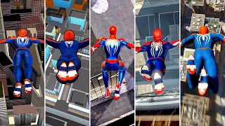 Evolution of Highest Jump in Spider-Man Games with Advanced Suit (2004 - 2022)