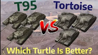 T95 VS Tortoise BATTLE! (Which One Is Better?) | WOT BLITZ