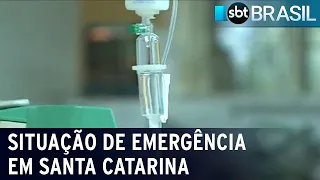 Santa Catarina decreta situação de emergência após superlotação de hospitais | SBT Brasil (03/06/22)