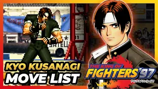 KYO KUSANAGI MOVE LIST - The King of Fighters '97 (KOF97)