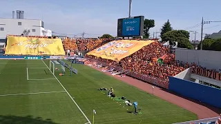 選手入場両チームビッグフラッグ！20240518横浜FCVS清水エスパルス