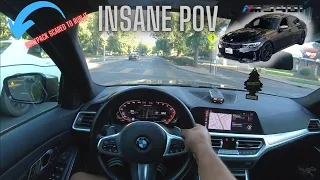 *INSANE POV* OF MY 500+WHP M340I BMW (SCAT PACK DID NOT WANNA RACE)