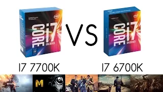 I7 7700K VS I7 6700K in GAMES AND SYNTHETIC BENCHMARKS