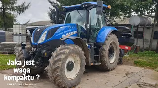 Ile waży New Holland T6.160 Dynamic Command? - nie mała waga kompaktu, mocy mogło by być więcej.