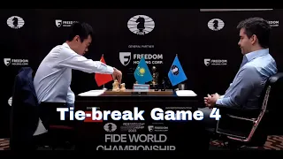 Tie-break Game 4 | Nepomniachtchi vs Ding: The Game That Decided The World Champion