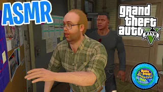 ASMR Gaming 😴 GTA 5 Story Mode Part 47! Relaxing Gum Chewing 🎮🎧 Controller Sounds + Whispering 💤