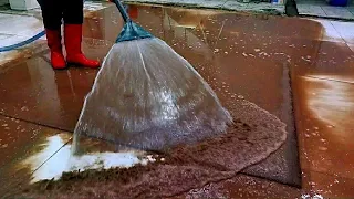 Full Of Slime and Muck! Carpet cleaning satisfying ASMR