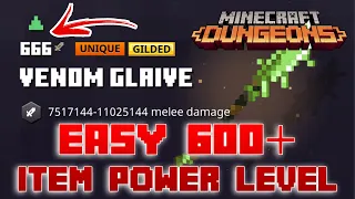 Insanely High Item Power Level Glitch Is BACK!! Level 600+ Wipe Everything Out! Minecraft Dungeons