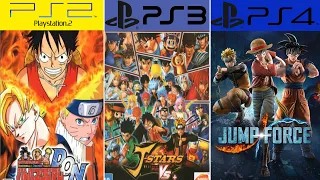 jump force evolution  2006-2019