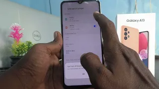 How to use SIM card manager in Samsung Galaxy A13