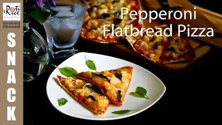 Pepperoni Flatbread Pizza | Roti n Rice