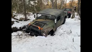 Humvee in Alaska - DOWN - call in the Chopper!  Toughest Trail Yet!