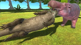 A day in the life of A Hippopotamus - Animal Revolt Battle Simulator