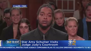 Star Amy Schumer Visits Judge Judy's Courtroom