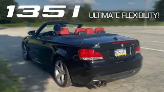 BMW 135i Universal Valved Muffler Sound Demonstration