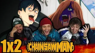 WE MET POWER AND AKI!!! | Chainsaw Man 1x2 "ARRIVAL IN TOKYO" Group Reaction!