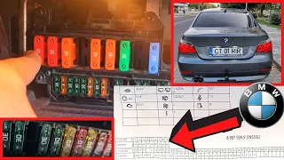 BMW E60 2006 fuse box + electrical fuse diagram