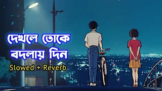 দেখলে তোকে বদলায় দিন - Slowed + Reverb | Keno Je Toke Lofi | Raj Barman | Feel This Lofi Songs