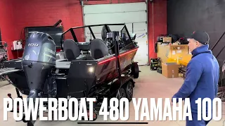 Самый заряженный Powerboat 480 с Yamaha 100 за всю историю!