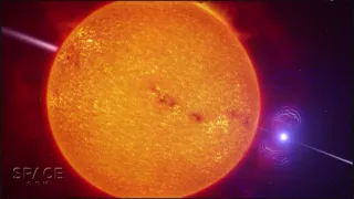 Star Lash! White Dwarf Literally Whipping Red Dwarf  | Video