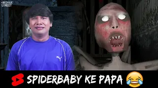 Spiderbaby Ke Papa Hai Kahan? 😂 HORROR GAME GRANNY : SLENDRINA GRANNY COMEDY || MOHAK MEET #Shorts