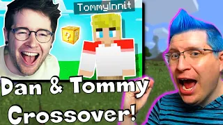 TommyInnit makes Minecraft 100000% Funnier REACTION! 1st Time Seeing DanTDM!