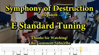 Symphony of Destruction - Megadeth (Bass Cover with Tabs)