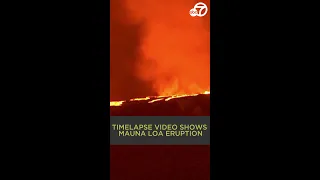 Time-lapse captures dual eruption of Mauna Loa and Kilauea volcanoes in Hawaii