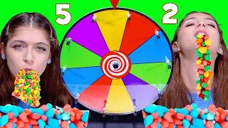 Color Candy Race With Magic Wheel | Eating Sounds LiLiBu